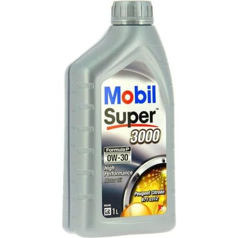 MOBIL Huile-Additif SUPER 3000 Formula-P - Synthetique / 0W30 / 1L (1/2)