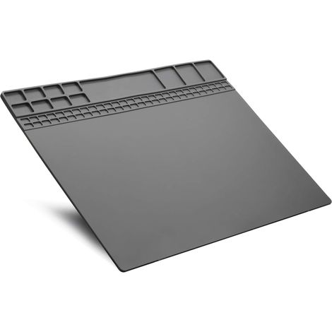 Tapis à Souder en Silicone Tapis de Soudure Résistant à la Chaleur avec Magnétique Tapis de Réparation de Silicone Antidérapant résistant à la chaleur pour souder réparation 40 x 30cm