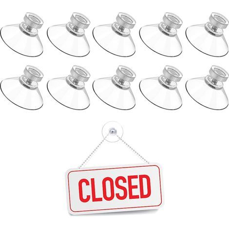 10 PCS Suction Cup, Window Suction Cup, Glass Table Suction Cup, Threaded Suction Cup Suction Cups with Thread, PVC Plastic Suction Cup Suspension Transparent Suction Cup, Camping Car Insulating Curta (1/5)