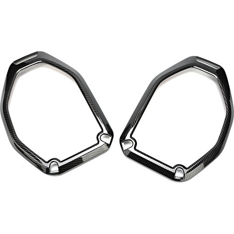 Lot de 2 baguettes décoratives effet fibre de carbone pour anneau d'enceinte de toit auto Jeep Wrangler JL 2018 (1/5)