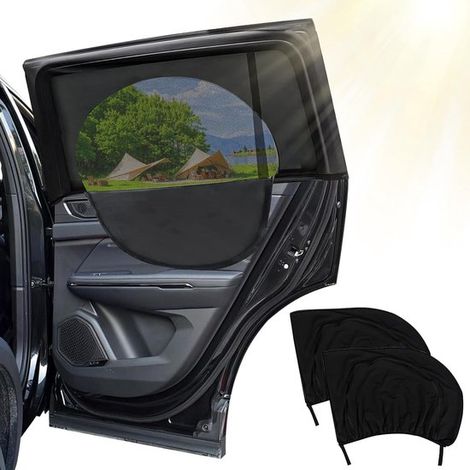 Parasoles para coche de bebé – 4 piezas, cubiertas solares para coche, protección para ventanas, aptos para el 98% de los coches. (1/4)