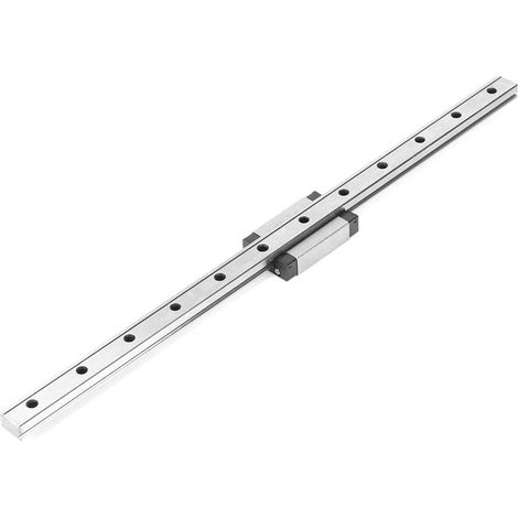 MGN12H Guide de rail linéaire miniature noir Bloc coulissant de 12 mm de largeur (300 mm) (1/5)