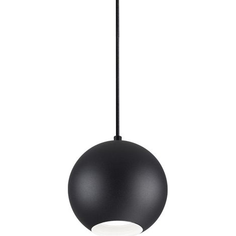 Ideal Lux MR - Lámpara colgante de techo Globe para interior 1 luz Negro, GU10