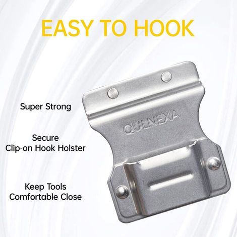Porte-mètre ruban, perceuse électrique, crochet de ceinture porte-outils, clip de rangement d'outils.