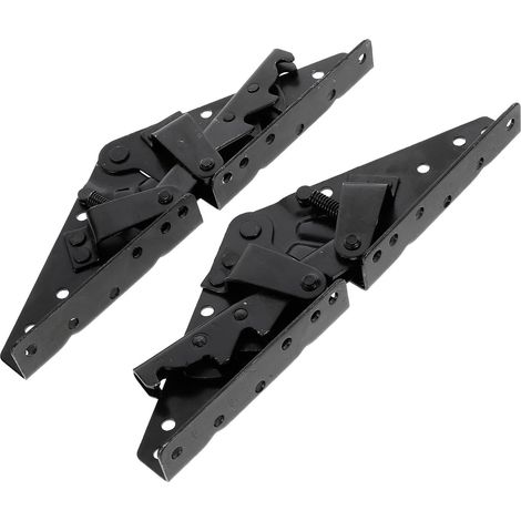Charnière pliante pour canapé 230 mm noire acier robuste de (1/5)