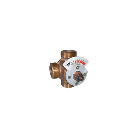 Resideo Mélangeur universel à 3 voies DRR bronze rouge, PN 10 DN 25, valeur Kvs 10, DRR25-10