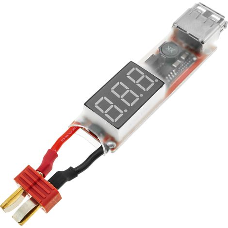 BeMatik - Contrôleur électronique de moteur ou servo 2-6S LIPO baterie USB XT60 LCD DW-0943 (1/5)