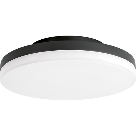 Plafonnier Rond Gpl360 En Aluminium Gris Anthracite - 24W Led Cct Sélectionnable 3000K/4000K Ip65 - Gealuce Pour L'Extérieur (1/2)