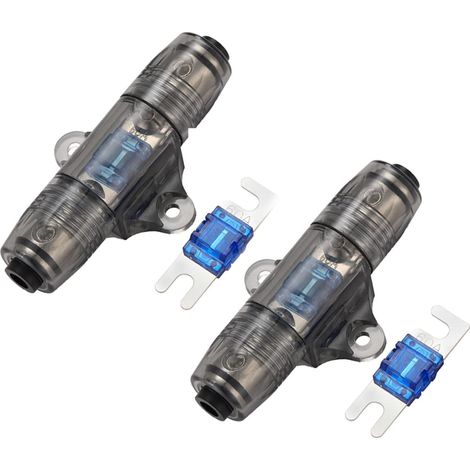 2 Pièces 6-10 Calibre Porte-fusible en Ligne avec 2 Fusibles 60 Ampères (1/5)