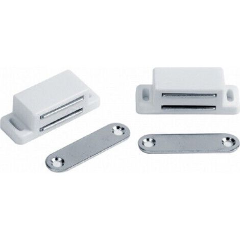 2pz chiusura magnetica piccola 45mm calamita cricchetto bianca cucina sportelli (1/4)
