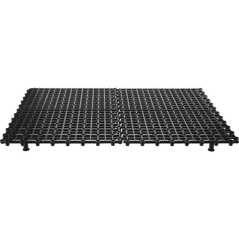 Panneaux de grille robustes pour fontaine en 4 pièces - 10 x 7,7 x 0,4 pouces, avec pieds, pour supporter les réservoirs dans les bassins de jardin et l'aménagement paysager de cascades. (1/4)