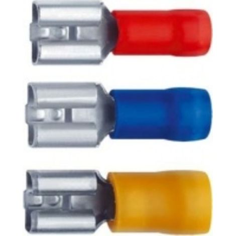 Fiche plate femelle - 1.5 - 2.5 mm² - languette 5.2 x 0.8 mm - par 100 - KLAUKE