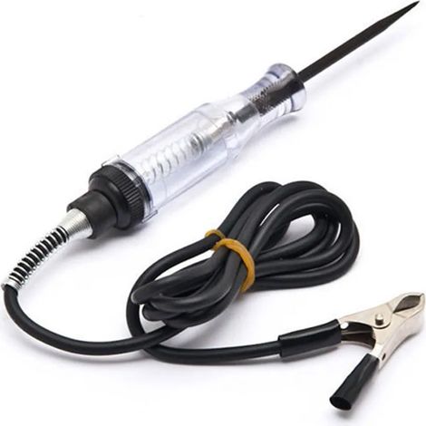 Testeur de circuit de tension CC 6V 12V 24V pour voiture et camion, avec affichage numérique, sonde longue et lampe torche, outil de diagnostic et de réparation automobile-AquaForge