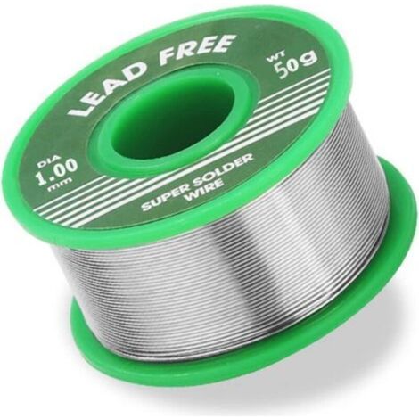 Fil de soudure,Soudure Douce Avec Noyau de Colophane Pour Soudure Électrique(1 mm, 50 g,Sn99.3%,Cu0.7%)