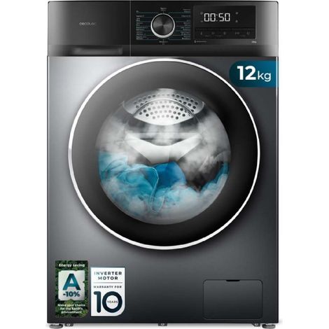 Cecotec Lavadora de carga frontal Bolero DressCode 12500 Inverter Steel (1/5)