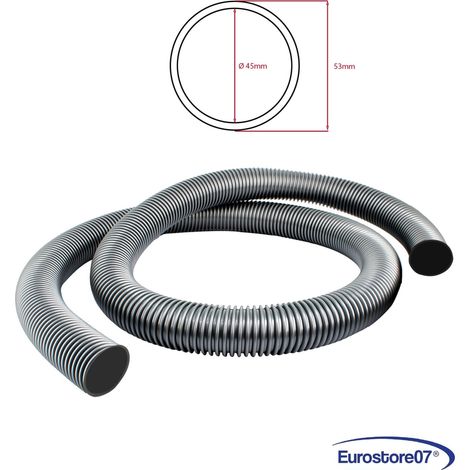 TUBO ASPIRAPOLVERE FLESSIBILE DIAM. ESTERNO 53  mm INTERNO 45 mm AL METRO