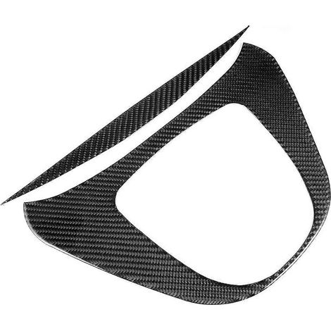 2-teiliges Set aus weicher Mittelkonsolen-Schaltkulisse aus echtem Carbonfaser, passend für Mercedes-Benz V-Klasse (1/5)