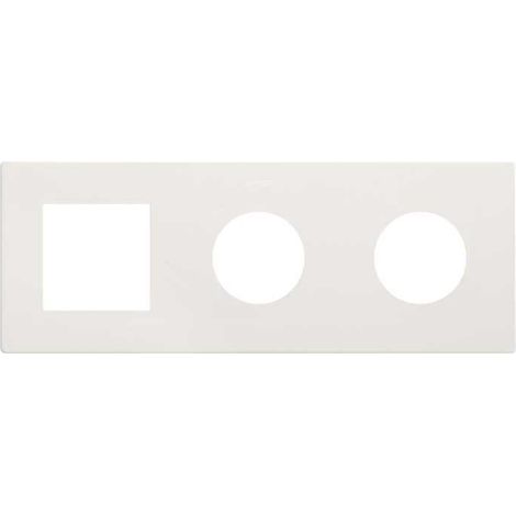 SIMON 270 Cornice estetica minimale 3 elementi 2 tasselli + modulo bianco 27193630-090
