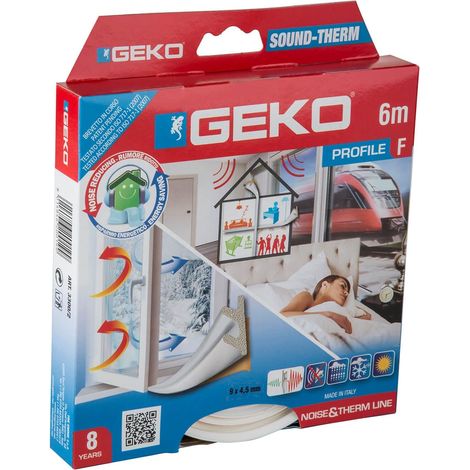 Geko 9788010 Parafreddo Sound-Therm Geko Profilo-F9x4.5, Grigio, 6 m