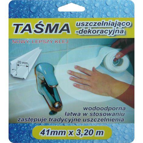 Nastro di finitura 3,2 m 41 mm bianco - SIL TAS 41