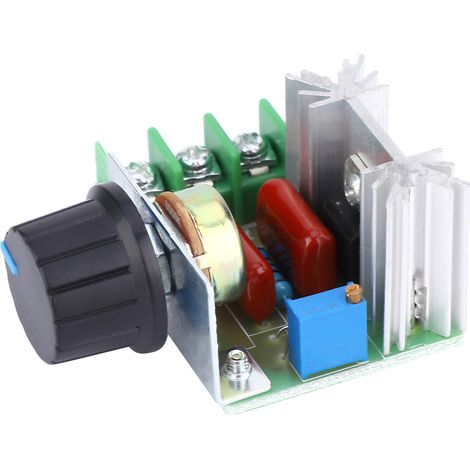 2 modules de contrôle de vitesse pour moteur à courant alternatif, variateur de vitesse PWM réglable, régulateur de tension 2000 W (1/5)
