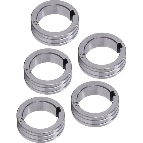 Lot de 5 galets d'entraînement de fil de soudage, rainure de 1,0 à 1,2 mm, pour machine à souder BINZEL (1/5)