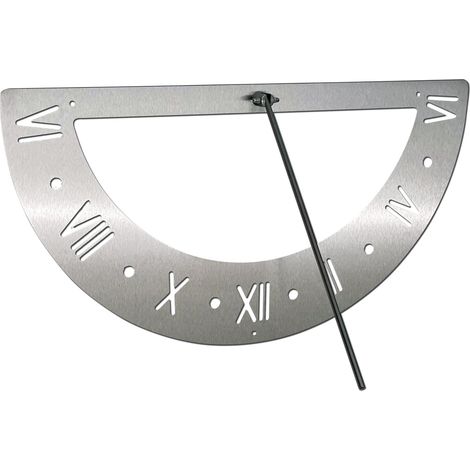 DanDiBo Sonnenuhr Edelstahl für die Wand 70 cm Rostfrei 96206 Ausrichtbar Wetterfest Gartenuhr Modern Metall (1/5)