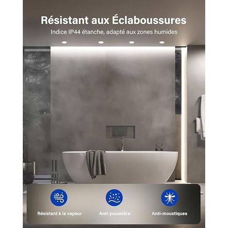 Spot LED Encastrable 230V Spot Salle de Bain IP44 (1/3)