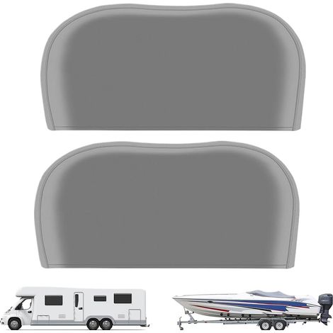 Housses de roue Housses de pneu de secours de voiture de 66 à 76,2 cm 2 housses de pneu de camping-car Housses de protection imperméables et anti-poussière Oxford imperméable et coupe-vent (1/5)