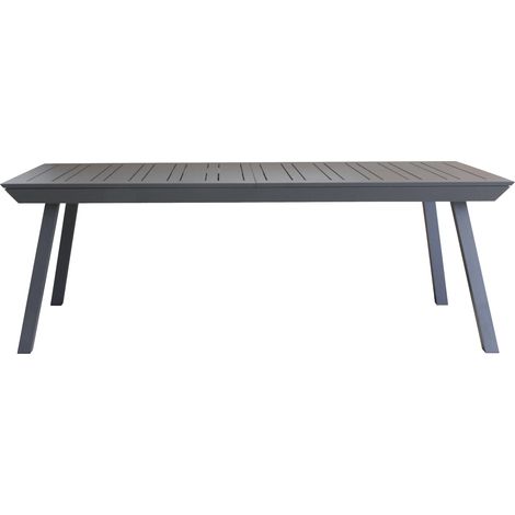 Gardissimo ausziehbarer Aluminium-Gartentisch / Ausziehtisch "Eterno", anthrazit, 172 / 243 x 100 cm (L x B)