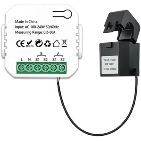 Compteur d'énergie intelligent ZigBee, production et consommation d'énergie du système solaire photovoltaïque, compteur de surveillance bidirectionnel, contrôle par application (1/5)