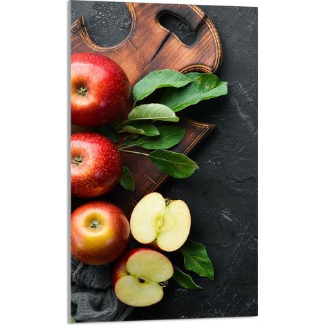Tabla de cortar de vidrio 30x52 Manzana (1/5)