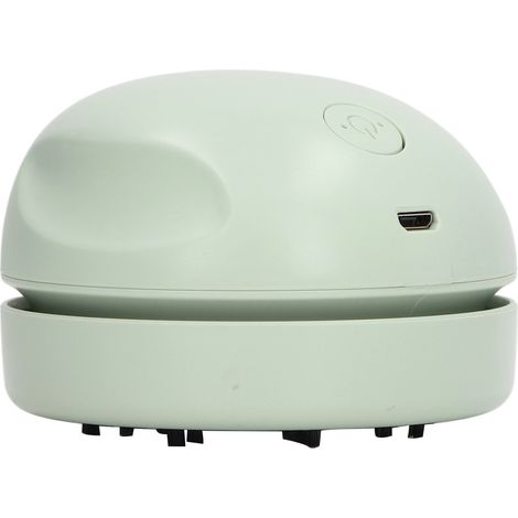 Aspirateur de table vert rechargeable USB avec buse détachable, mini aspirateur ergonomique, portable et silencieux (1/5)