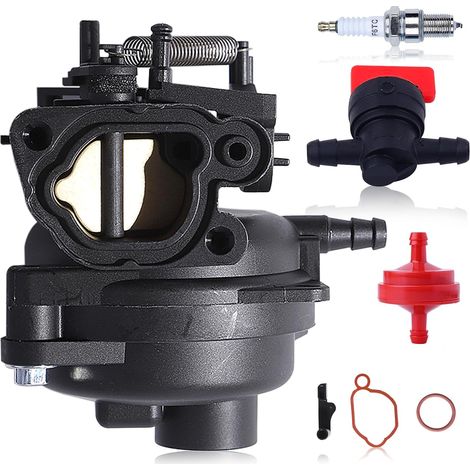 Vergaser-Reparatursatz für Rasenmähermotoren 625EXI, 675EXI, 675EX, 09P702, Vergaser 799584 mit Kraftstofffilter und Zündkerze, ersetzt 799584 und 594058 (1/5)