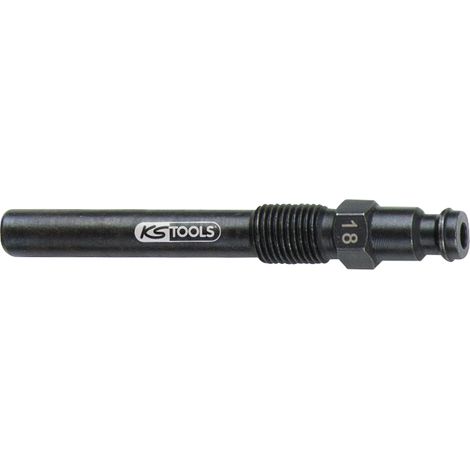 KS Tools - Adaptateur pour bougies de préchauffage, M10x1,0 avec filetage extérieur, longueur 75 mm - 150.3678