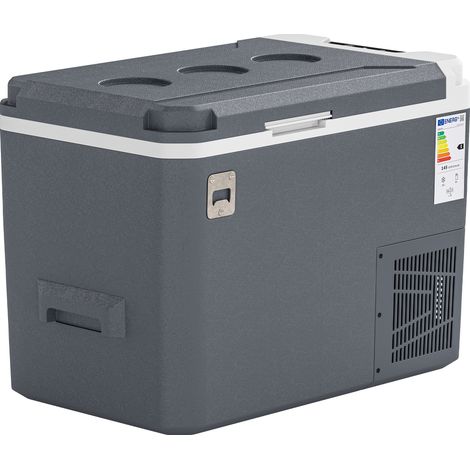 Réfrigérateur de voiture 25 L, congélateur portable, contrôle par application, gris