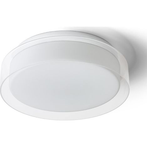 Plafoniera VENICE LED 30 da soffitto  vetro trasparente/vetro opalino/cromo 230V LED 12W IP44  3000K