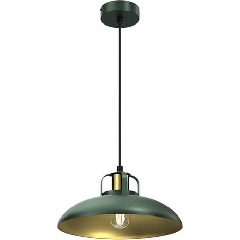[NEUWERTIG] Euluna Pendelleuchte Felix Deckenlampe Hängeleuchte Lampe E27 Grün Gold 1 F732 B-Ware