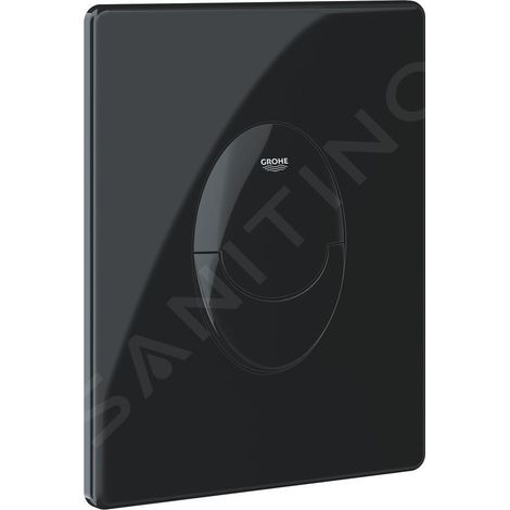 Grohe Placa de descarga doble negra 156 x 197 mm