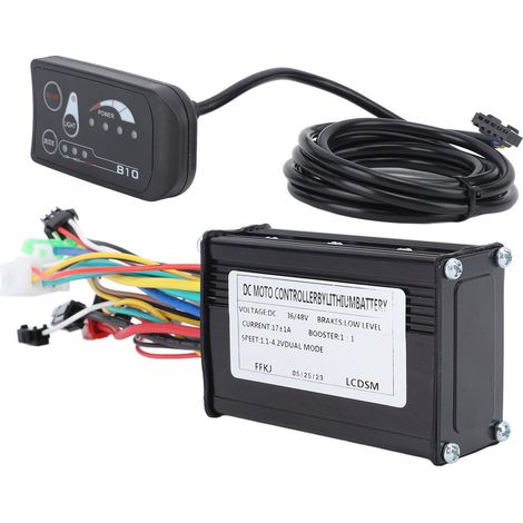 Kit de conversion pour vélo électrique : contrôleur avec panneau de commande triple mode 17 A, panneau S810, puissance 250 W/350 W. (1/5)