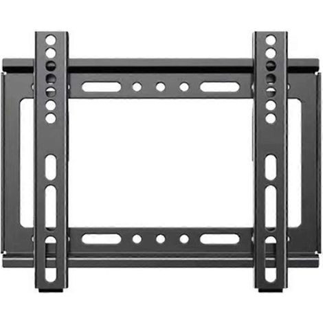 Support TV universel, design ultra-mince à fixer au mur, compatible avec la plupart des téléviseurs plats/incurvés de 14 à 42 pouces, capacité de charge maximale 20 kg, dimensions : 280 x 210 x 195 mm (1/5)