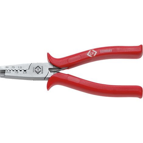 C.K 430005 Crimpzange Aderendhülsen 0.25 bis 2.5 mm²