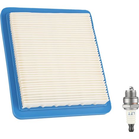 Filtre à air et bougie d’allumage pour tondeuse avec moteurs 625 650 675, kit de remplacement pour filtres 491588 399959, entretien pour moteurs 3,5 à 6,5 CV (1/4)