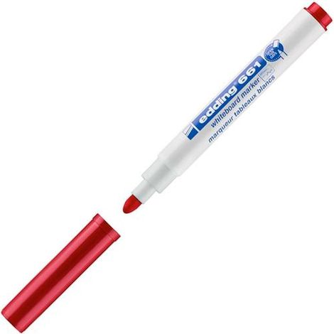 EDDING MARCADOR PIZARRA BLANCA 661 ROJO