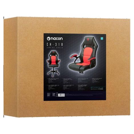 NACON PCCH-310 Siège de jeu universel Siège rembourré Noir, Rouge