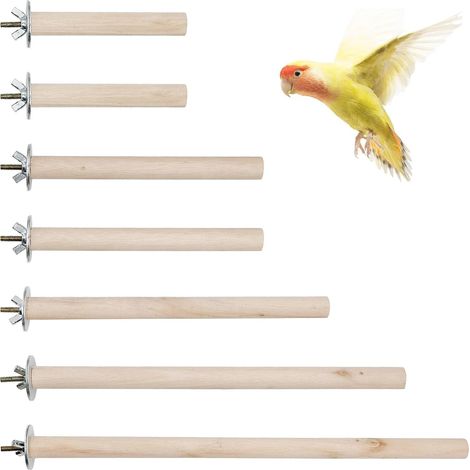 Natural Perches for Birds, 7 PCS Parrot Toy, Bird Cage Accessories (1/5)