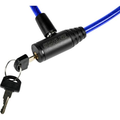 Serrure économique avec clé pour vélo Couleurs assorties Stanlex (1/3)