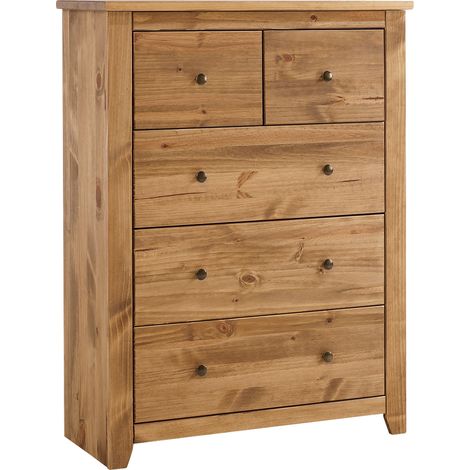 Havana 3+2 Chest - Pine - L42 x W90 x H120 cm