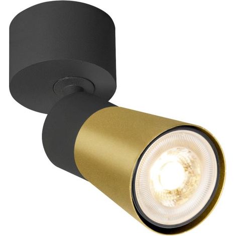 Applique et plafonnier PURI 2.0 Cone intérieur simple 6W GU10 noir/or - SLV - 1008289