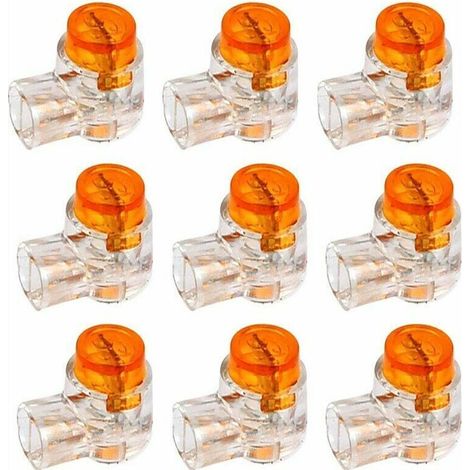Fonepro 200pcs Connecteurs de Câble K1 Connecteur d’Epissure avec Gel D’étanchéité Borne à 2 Fils de Connexion pour Usage Tétéphonique et Informatique (1/5)